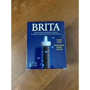 Brita Bottle Replacement Filters 6 Pack 1 Year Supply Model BB06 New